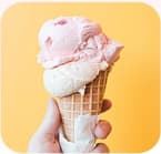 ice cream in hand